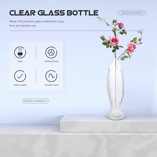Verre de poisson lot de 2 bocaux décoratifs transparents 250ml