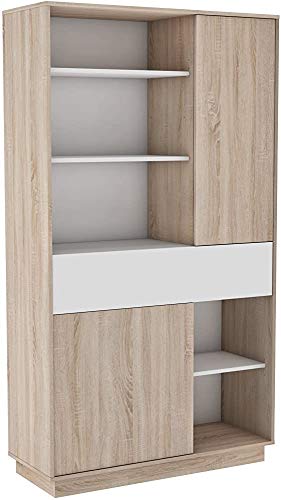 Vajilla Cocina Auxiliar Horno de microondas Puerta y agujero,Oak