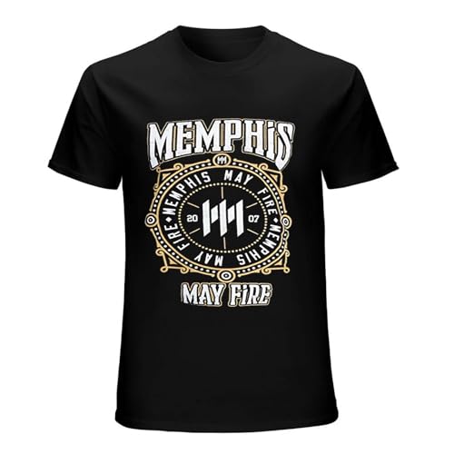 Photo de Memphis May Fire Dial Mens T-Shirt Cotton Unisex Black Tee Tops L