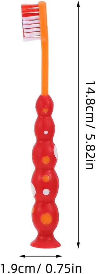 Ipetboom 12pcs Toddler Toothbrushes: Soft Bristles - Manual Children Toothbrush with Suction Cup for Boys Girls Kids Travel-Friendly