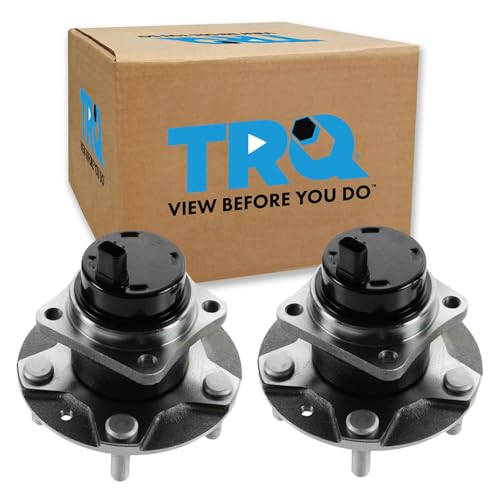 Image of TRQ Front Left and Right Wheel Bearing and Hub Assembly Set 2 Piece Compatible with 2004-2008 Mazda RX-8 2009-2011 RX-8 Without Dynamic Stability Control DSC