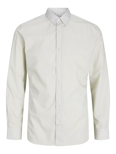 JACK & JONES Herren Jjjoe Print Shirt Ls Aw24 Freizeithemd, Crockery, S – Ansicht 1