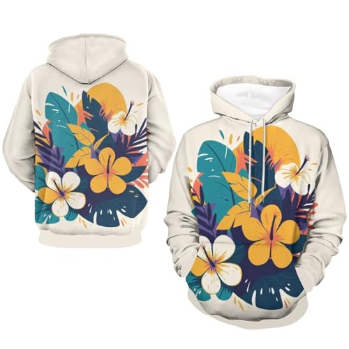 Sweatshirt Pullover Fleur Tropicale : Fini les Looks Banals
