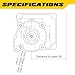 Aceup Energy 2.1HP 79.8cc Gas Engine Horizontal Shaft, 4 Stroke OHV Gas Motor, Shaft 0.62