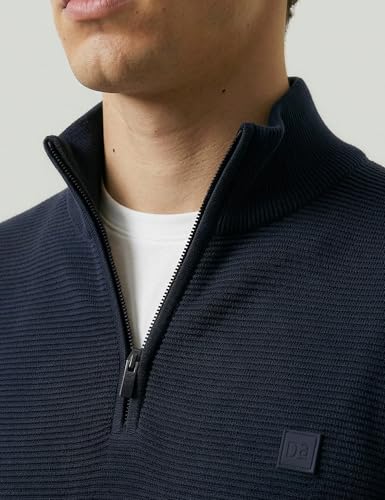 Image of DAMENSCH ReNEWd Soft Ribbed Texture, Strong Durable Fabric, Dyes Ottoman Half-Zip Sweatshirts
