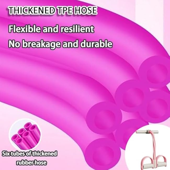 Sueean Sit-Up Training Equipment Multifunctional Tension Cord Exercise Bands Resistance Bands with Handles Tension Cords for Exercise Natural Latex Fitness Equipment for Home Gym Workout