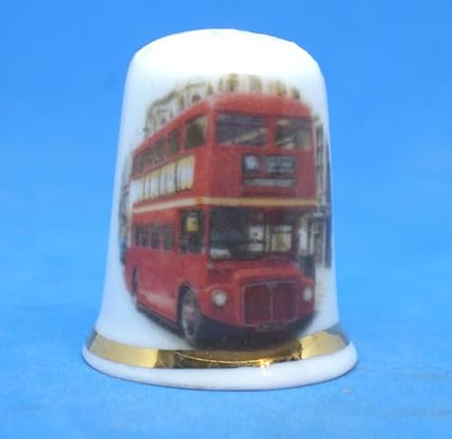 Birchcroft China Porcelain China Collectable Thimble London Bus