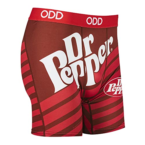 Odd Sox, Fun Boxer Briefs for Men, Crush, Dr. Pepper, 7 Up Soda Bold Logo Prints3