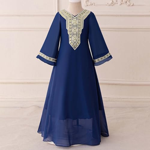 Qamis hijab enfants ensemble de prière sans ajustement complexe