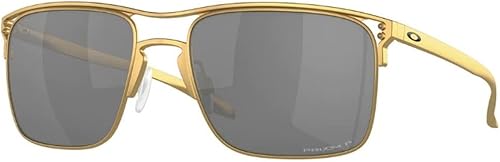 Oakley Holbrook TI - Gafas de sol satinadas con lente polarizada negra Prizm de 2.244 in, Mate negro