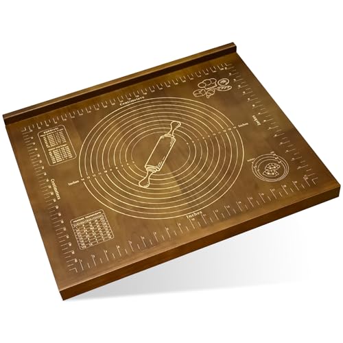 Tabla de pastelería de madera 24 x 20 pulgadas reversible miniatura 1