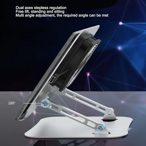 Soporte ajustable para laptop con ventilador de enfriamiento miniatura 3