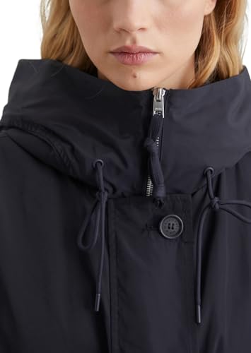 Parka à capuche hydrofuge bleu Marc O'Polo Denim manteau déperlant femme L - 2