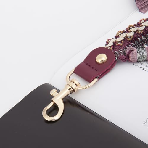 Image of TANOSII Tassel Purse Strap Handbag Strap Replacement Shoulder Crossbody Strap