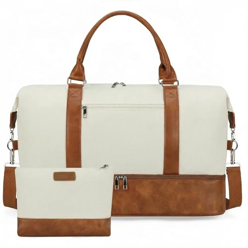 Women's 21-inch Travel Duffel Bag Set with Shoe Compartment