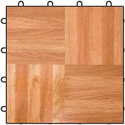 IncStores 1/2 Inch Thick Modular Practice Dance Floor Kits | Wood-Printed Plastic Dance Flooring for Practice and Performance of Countless Dance Styles | Oak, 81 Tiles - 9' x 9'