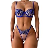Matériau : cet ensemble de lingerie sexy pour femme est composé de dentelle et de maille douce pour la peau avec une certaine teneur en stretch. Le tissu doux vous donne une sensation unique et agréable et ajoute du piquant à votre vie.
