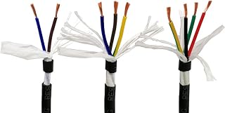 Cable TRVV resistente al calor de 5 metros, 20/18awg, 2/3/4/5/6/7/8 núcleos, señal de control, alambre de cobre, cadena de arrastre flexible, cable de PVC negro (Size: 8 Cores, Color: 18 AWG)