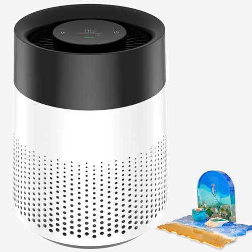 Epoxy Resin air Purifier, with Filter Element Purifier with Night Light Mode, Resin molding and Casting air Filtration System, epoxy Tool Accessories consumables