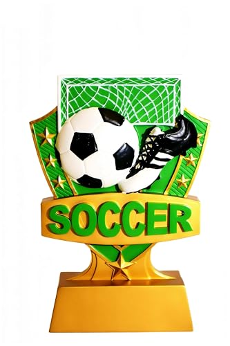 EYRLFNOEV 6.5inch Soccer Trophy Small Resin Soccer Trophy Soccer Trophy Award Sports Contest Trophies Bulk Plaques Team Prize Gift Trophies for Competition (Soccer)