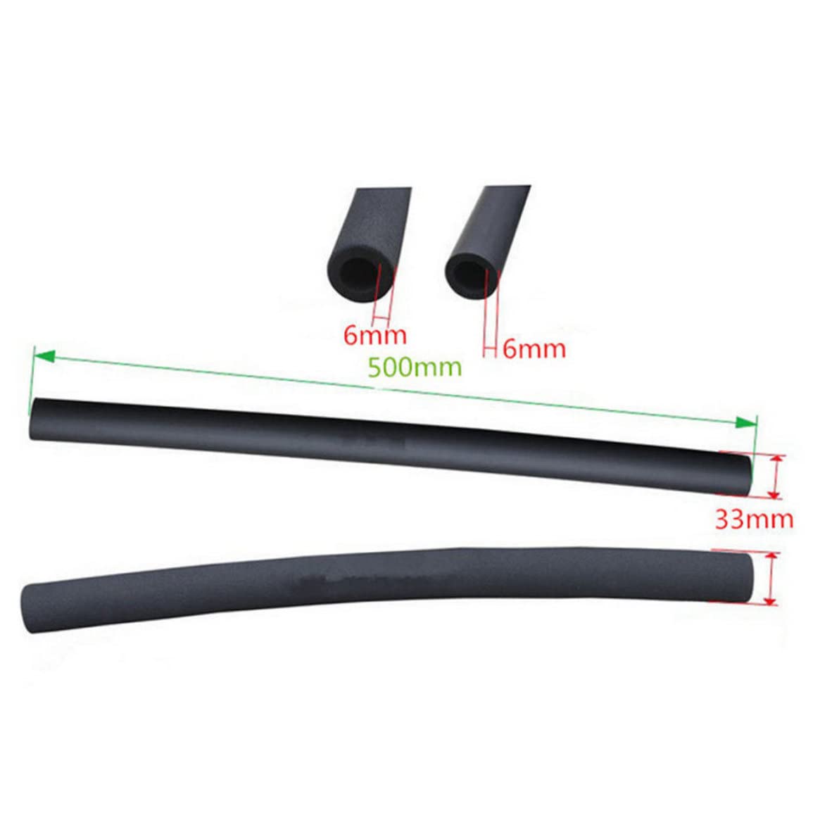 Jorzer Housse Mousse Pour Guidon Papillon Vélo – Antichoc, Longueur 500mm, Compatible VTT Et Trekking (1 Pièce)