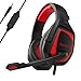 Produktbild SADES SA920PLUS Stereo Gaming Headset PC Kopfhörer mit Mikrofon, Geräuschisolation, Lautstärkeregler für PS4, Xbox One, Computer, Mac-Notebook, Laptop, Telefone, Tablet(Schwarz-Rot)