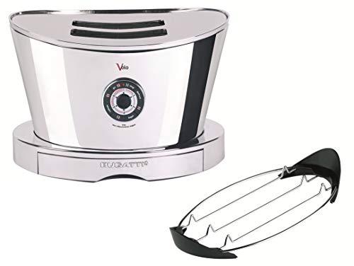 BUGATTI, Volo, elektrischer Toaster, 4 Funktionen, 6 Toaststufen, innovatives Design, Edelstahlgehäuse, Leistung 930 W… – Bild 3