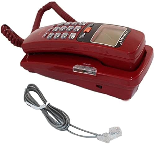 Landline Intercom Telephone KX-T555 with Flashing and Caller ID Digital LCD Display Wall Mounted (Multi Color)-image-33