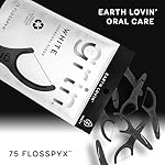 GRIN White Charcoal Infused Flosspyx, 75 Count, Dental Flossers, Minty Flavor, Recycled Plastic, Charcoal Infused Floss Picks, Premium Longer Floss Head, Easy Slide, Includes Soft Fold-Back Tooth Pick - Image 4