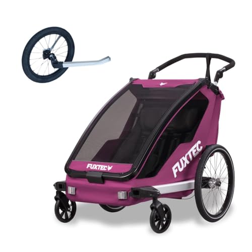 Fuxtec FX-FA1 Kinderfahrradanhänger Violett