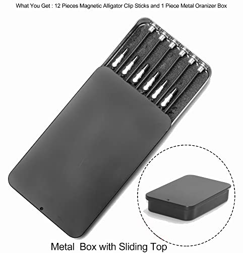 Metal Painting Stand Base Holder And 12Pcs Magnetic Bendable Alligator Clip Sticks Set Modeling Tools For Airbrush Spray, For Gundam Hobby Model Parts Assemble #TOP2