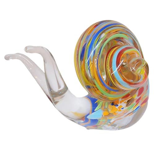 Statue d'escargot en verre soufflé art déco pour salon chic