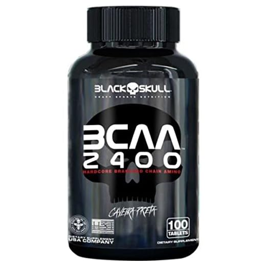 Bcaa 2400 - 100 Tabletes - Black Skull, Black Skull