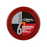 cera loreal paris  L\'Oréal París Estudio Línea Indestructible cera de peinado de cabello de fijación del hombre fuerte - Conjunto de 2