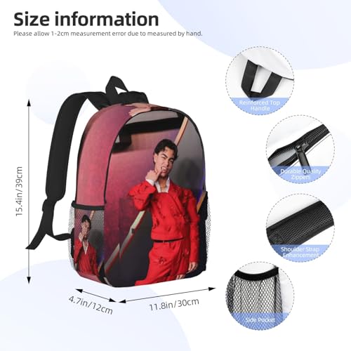 Ma1achi Bar-T0n Backpack, 15 Inch Lightweight Multifunctional Backpack4