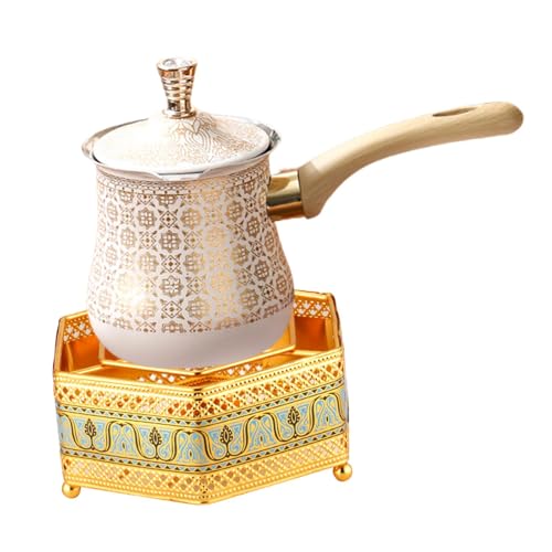 Cafetière turque 720ml avec poignée bois pour faire fondre beurre et soupe en cuisine - 2