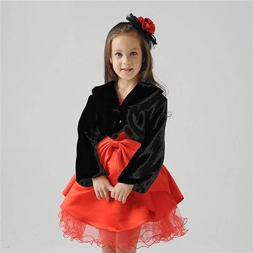 Girls Crop Faux 𝐅𝐮𝐫 Jacket Cozy Soft Long Sleeve Coat V-Neck Dress Coat Kids Girls Fall Winter Warm Jacket2