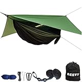 Camping Hammock with Mosquito Net and Rain Fly - Travel Hammock Bug Net - Hammock Tent for Outdoor H