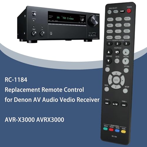 Télécommande RC-1184 compatible Denon AVR-X3000 AVRX3000
