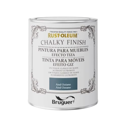 RUST-OLEUM CHALKY FINISH MUEBLES AZUL OCEANO 0,750l 5733886 BRUGUER