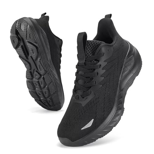 Image of Women's Slip On Walking Shoes Wide Cushion Running Tennis Shoes with Arch Support Insole, Non Slip Sole for Nursing Workout Gym Athletic Fashion Sneakers 6-12