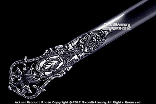 Munetoshi Masonic Knights Templar Ceremonial Sword Chrome Fittings Red Crosses 27"/29"/31" #TOP6