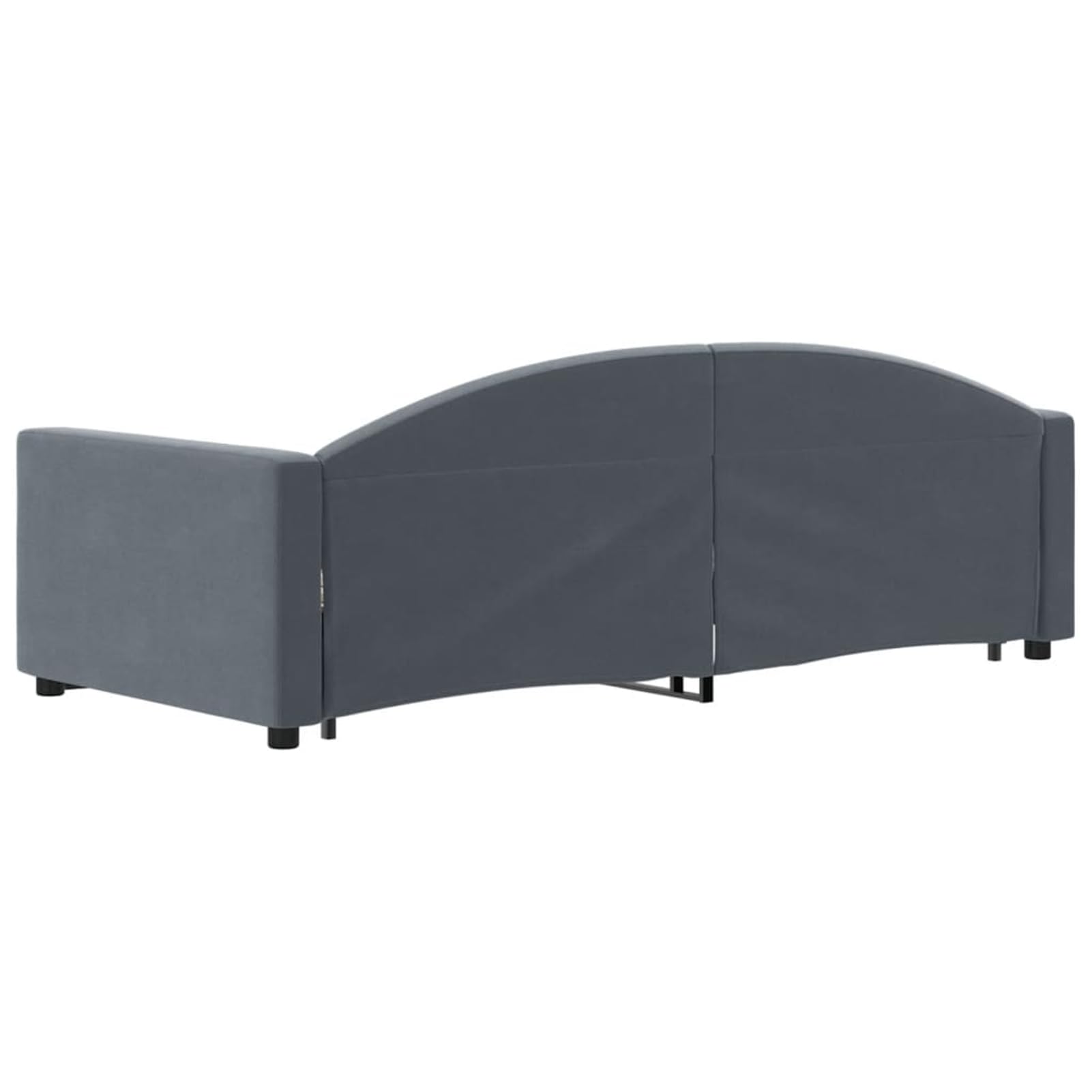 ATOMSTACK MAKER Divano letto pieghevole 2 in 1 per adulti, divano convertibile grigio scuro in velluto e poliestere (222 x 100 x 75 cm), ideale per soggiorno o camera da letto, include struttura in