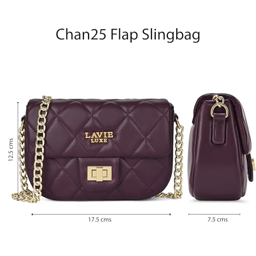 Image of Lavie Luxe Women's Chan25 Flap Cross Body Sling Bag | Ladies Purse Handbag | Gift for Women
