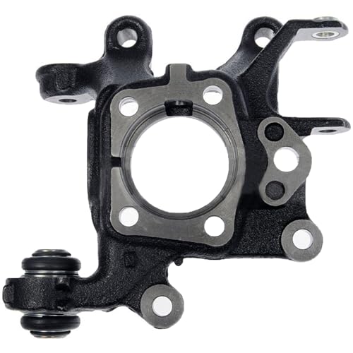 Image of Detroit Axle - Rear Left Steering Knuckle for Toyota 2006-2018 RAV4 2015-2019 Lexus NX200t NX300 NX300h, Driver Side Steering Knuckle Assembly 2016 2017 2018 Replacement