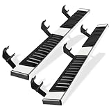 Perfit Liner 6" Running Boards Compatible with 2015-2024 F-150 Crew Cab and 2017-2024 F-250 F-350 F-450 F-550 Super Crew Cab - Side Step Rails Nerf Bars (Mirror Polishing, 4 Full Size Doors, Chrome)