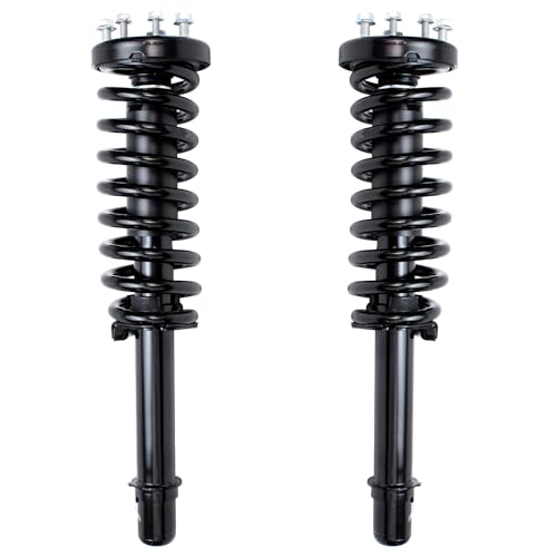 Image of Detroit Axle - 2 Front Struts for 2003-2007 Honda Accord Complete Struts with Coil Spring 2004 2005 2006 Replacement Quick Install Ready Strut Shock Assembly