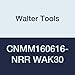 Walter Tools CNMM160616-NRR WAK30 Carbide Tiger-Tec Negative Indexable Turning Insert, 1/16" Corner Radius, 5/8" IC, 1/4" Thick, 0.079" - 0.394" Depth of Cut (Pack of 10)