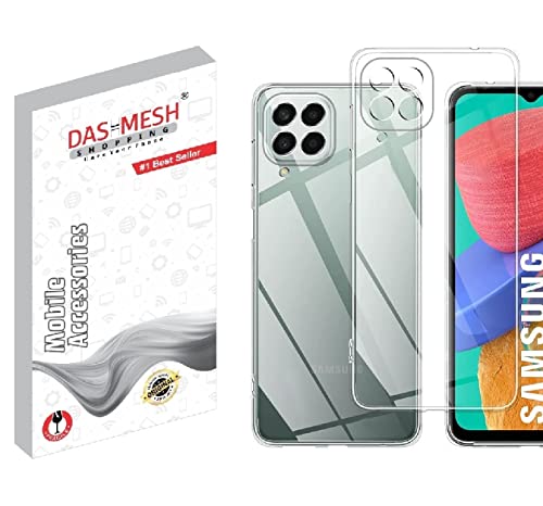 Image of Dashmesh Shopping Mobile Back Case Cover for Samsung Galaxy M33 5G (Soft Silicone Transparent)