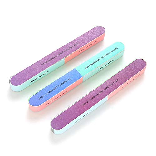 Lima de uñas profesional de seis caras de papel de lija para pulir, tablero de pulidor de uñas, herramienta de manicura 7 en 1, herramienta de manicura para aseo de uñas, cuidado de uñas, pulidor de